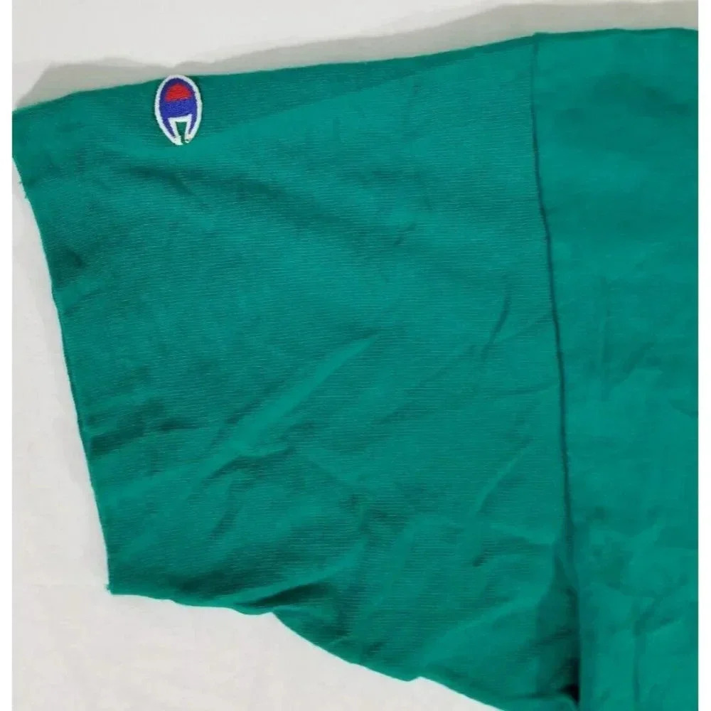 Vintage Champion 90's 100% Cotton Single Stitch Teal Blue USA Made Shirt Mens L - Picture 7 of 7